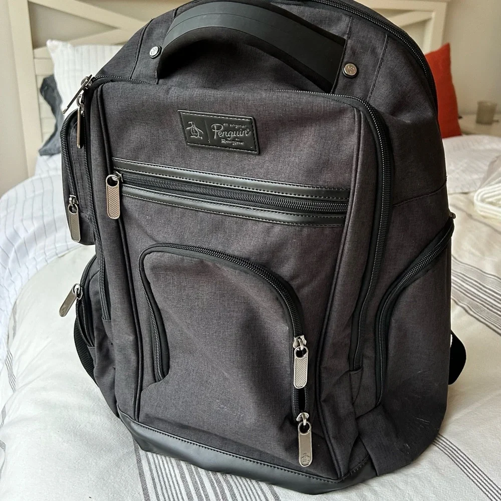 Original Penguin Black Backpack for Men - Picture 1 of 5